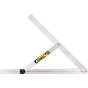 シンワ測定 アルミ自由金45cm 目盛なし 筋交付 62540 NO62540 アルミ製 軽量 高所作業 書き込み用テープ 高精度 記録機能 左右対称 丸ノコガイド