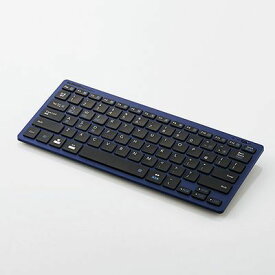 エレコム キーボード Bluetooth Bluetoothキーボード パンタグラフ 薄型 コンパクト 軽量 マルチOS対応 ブルー TK-FBP102BU