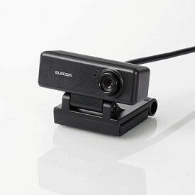 エレコム WEBカメラ マイク内蔵 100万画素 ワイド画面 Chromebook 対応 ブラック 1個 UCAM-C310FBBK