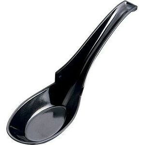 遠藤商事 C-74 メラミンラーメンレンゲ(黒) RLV1003 メラミン ラーメンレンゲ 黒 160mm 洗浄器対応 シンプル 使いやすい 耐久性抜群 レストラン仕様 おしゃれ 高品質 プロ仕様 使い捨て お手入れ