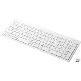 【あす楽】エレコム ワイヤレスキーボード 無線 パンタグラフ 薄型 コンパクト PS5 ホワイト TK-FDP099TWH
