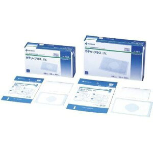 カテリープラスI.V.サイズ(粘着部/観察部):60×80mm/34×39mm入数:35枚 ニチバン 24-4547-00 ドレッシング ウインドウ キャリアレス カテーテル 滅菌 仕様