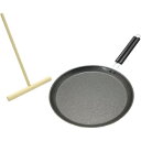 IH対応 ファイバーライン クレープパン 24cm&トンボセット クレープ ガレット パンケーキ作り クレープメーカー TAKAG…