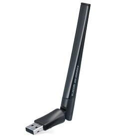 エレコム Wi-Fiルーター 無線LAN 子機 433+150Mbps 11ac/n/a/g/b USB2.0 EU RoHS指令準拠(10物質) WDC-433DU2H2-B