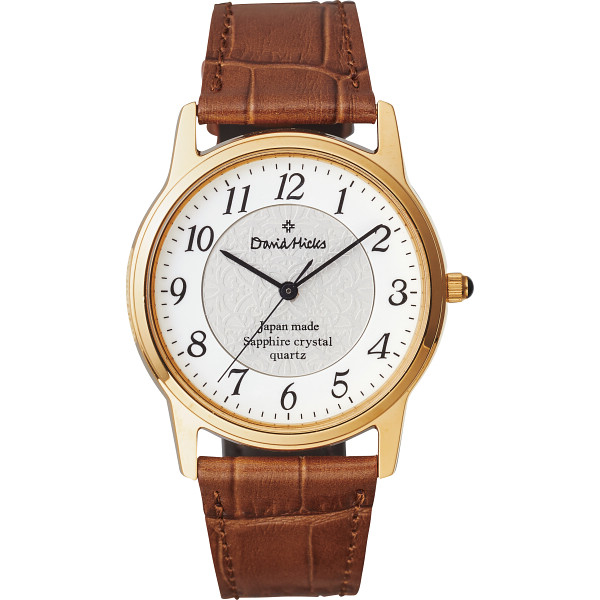 デビッドヒックス メンズ腕時計 ブラウン (包装･のし可) 4560159971225