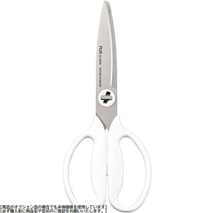 プラス 【メール便での発送商品】フィットカットカーブ 料理はさみ(マッシュルームホワイト) BLY2201 フィットカットカーブ 料理はさみ マッシュルームホワイト 全長 サイズ 宅配便