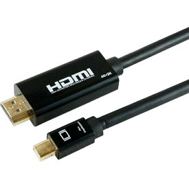 ホーリック 【メール便での発送商品】 Mini DisplayPort→HDMI変換ケーブル 1m MDPHD10-175BK