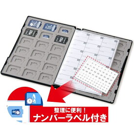 DVD トールケース型 マイクロSDカード・SDカードケース 72枚収納(SD 36枚 + microSD 36枚) インデックスジャケット付属 エレコム CMC-SDCDC02BK