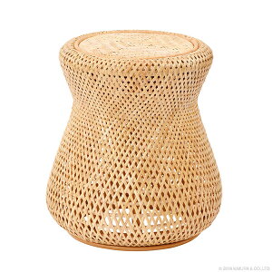 ラタンワールド ラタン スツール (ND) C448ND ナチュラル インテリア 軽量 リビング キッチン 玄関 おしゃれ かわいい 軽やか 自然素材 持ち運び 便利 籐 ラッカー塗装