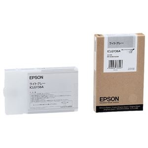 その他 (まとめ) エプソン EPSON PX-P／K3インクカートリッジ ライトグレー 110ml ICLGY36A 1個 【×10セット】 ds-2230284 インクカートリッジ