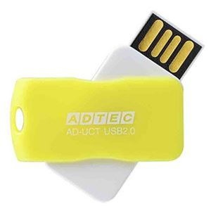 送料無料 福袋特集 その他 まとめ アドテック 限定タイムセール USB2.0回転式フラッシュメモリ 32GB 1個 ×10セット イエロー AD-UCTY32G-U2R ds-2308897