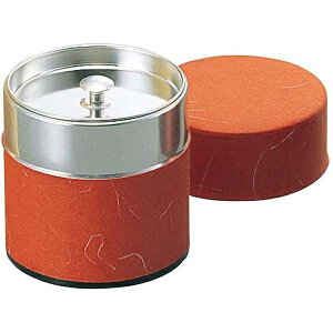 ブリキ 茶筒(ぽっかん)S 100g入 レッド(81328) ヤマコー EBM-8077400 茶筒 和紙 レッド 軽量 収納 コンパクト 使いやすい プレゼント 贈り物 スタイリッシュ 日本製 100g おしゃれ 便利 小物入れ ギフ