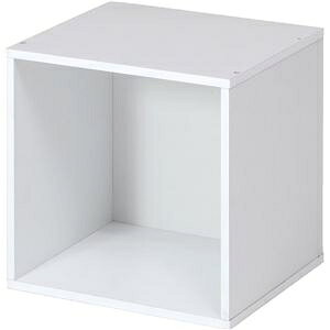収納ボックス/ディスプレイラック 【オープン ホワイト】 幅34.5cm キューブボックス CUBE BOX 組立品 〔リビング〕 ds-2336774