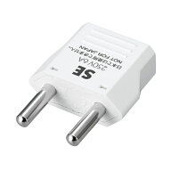 【メール便での発送商品】海外用電源プラグSEタイプ ホワイト ヤザワ KP6 海外用電源プラグ SEタイプ プ…