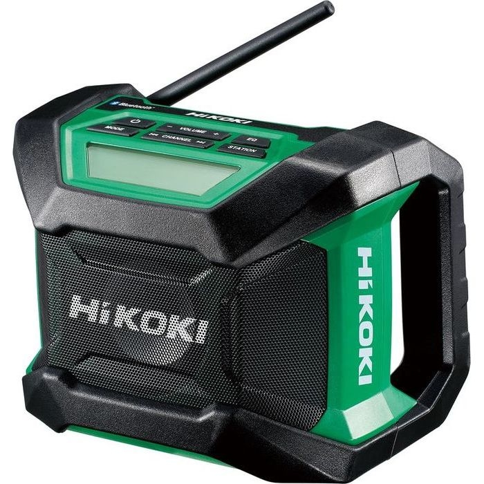 HiKOKI（日立工機） 14.4V 18V共用 コードレスラジオ 小型軽量タイプ Bluetooth機能搭載 AC100V使用可 蓄電池・充電器別売り ［KH15］ UR18DA(NN)