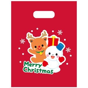 送料無料 完売 まとめ クリスマスプレゼント袋 最安値に挑戦 小 100枚 ds-2416188 マチ無し ×2セット