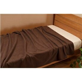 毛布 寝具 シングル 約140×200cm ブラウン 日本製 吸湿発熱 薄型 もこもこ シープタッチ エバーウォーム ベッドルーム 寝室 ds-2418682