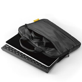 エレコム Surface Go3 Go2 Go パソコンケース ハンドル付き 軽量設計 起毛素材 ポケット付 パソコンバッグ ブラック TB-MSG3IBHBK