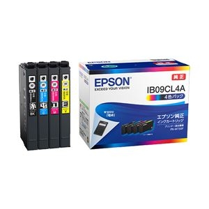 (まとめ) 【純正品】 EPSON(エプソン) IB09CL4A インクパック 4色(ブラック・シアン・マゼンタ・イエロー) 【×3セット】 ds-2444804 インクカートリッジ