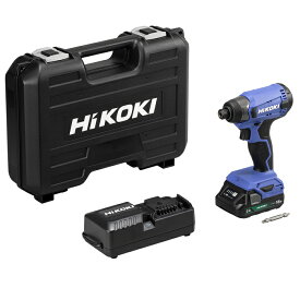 HiKOKI（日立工機） 18V コードレス インパクトドライバ コンパクトタイプ 2.0Ah 蓄電池×1個 充電器 ケース付 ［KH01］ FWH18DA(BG)
