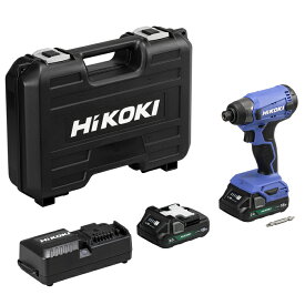 【あす楽】HiKOKI（日立工機） 18V コードレス インパクトドライバ コンパクトタイプ 2.0Ah 蓄電池×2個 充電器 ケース付 [KH01] FWH18DA(2BG)
