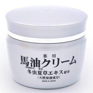 薬用馬油クリーム 90g スタイルジャパン STJ02770【納期目安:1週間】 保湿成分 冬虫夏草エキス β-グリチルレチン酸 コエンザイムQ10 コラーゲン 植物エキス しっとり保湿 ハリのある肌 MADE IN JA