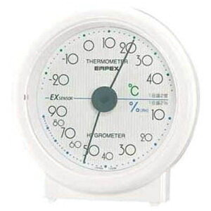 EMPEX エンペックス 温度・湿度計 セレステ 温度・湿度計 卓上用 ホワイト TM-5501【納期目安：1週間】