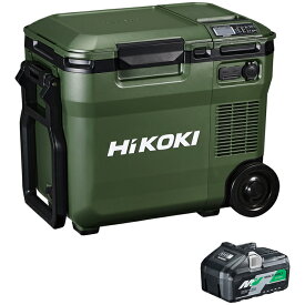 HiKOKI（日立工機） 18V コードレス冷温庫 容量18L 3電源対応 蓄電池1個付き フォレストグリーン [KH10] UL18DC(WMG)