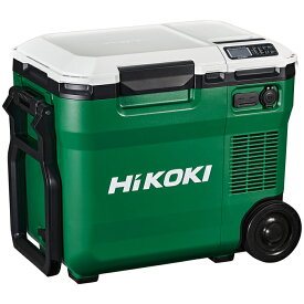 【あす楽】HiKOKI（日立工機） 14.4/18V コードレス冷温庫 容量18L 3電源対応 蓄電池別売り アグレッシブグリーン キャスター付 クーラーボックス BBQ 車中泊 冷蔵 [KH10] UL18DC(NM)