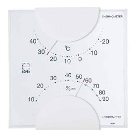 EMPEX エンペックス 温度・湿度計 エルム 温度・湿度計 壁掛用 ホワイト LV-4901【納期目安：1週間】