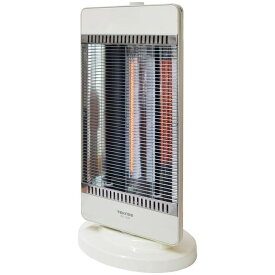 コンビヒーター3灯 (シーズヒーター2+カーボン1) 速暖性と遠赤外線のW効果 1200W(ホワイト) TEKNOS TSC-1203 コンビヒーター 1200W シーズヒーター カーボンヒーター 首振り機能 メタルボディー ガードネット 消費電力 電気代 サイズ 安全性 暖房 お手入れ 軽量 ホワイト