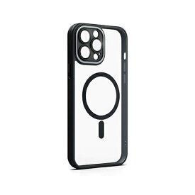 miak レンズガード一体型MagSafe対応クリアケース for iPhone 13 Pro ブラック MA52139i13P【納期目安：1週間】