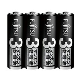 (まとめ）FDK 富士通 マンガン乾電池 単3形R6PU（4S） 1セット（40本：4本×10パック）【×10セット】 ds-2513513