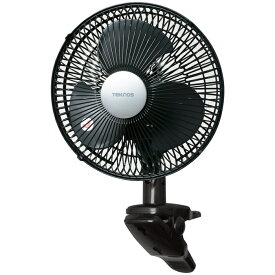 クリップ式扇風機 (23cm・3枚羽根)(ブラック)クリップ扇風機 首振り ミニ扇風機 吊り下げ TEKNOS CI-239 23cm 3枚羽根 ブラック