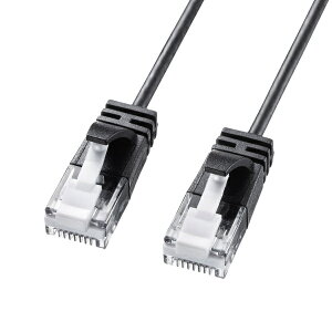 TTvC JeS6AɍLANP[u KB-SL6A-01BK CAT6A LANP[u 10GbpsʐMΉ M̂ߐ܂h~RlN^ ɍLANP[u p}ɃT|[g