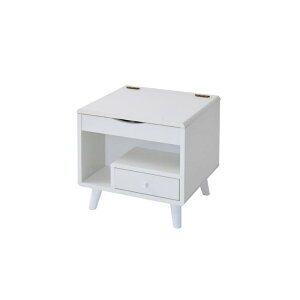 JKプラン ドレッサー ロータイプ 幅45 奥行41 高さ46 Pico コンパクトドレッサー おしゃれ 小さめ ミニドレッサー 可愛い かわいい 木製 一人暮らし 省スペース 脚付き (ホワイト) FAP-0012-WH コン