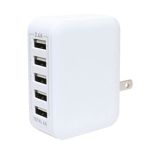 ~V USB-ACA_v^ 2.4A o͐ zCg IPA-60U2/WHy[ڈF1Tԁz 5|[g[d X}[gIC o [d RpNg݌v Sی@\ @Ή ֗