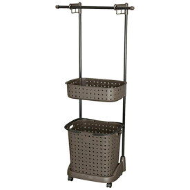 タマハシ 「レクエア」ランドリーバスケット ハンガー付き ダークブラウン 4528302640558 レクエア ランドリーバスケット ハンガー 製品サイズ サイズ 材質 ポリプロピレン 鉄 日本製