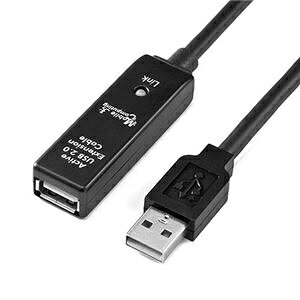 �T�����_�C���N�gUSB2.0�����P�[�u�� 15m �u���b�N 500-USB006 1�{ ds-2535036 USB2.0 �����P�[�u�� �A�N�e�B�u�P�[�u�� Hi-SPEED �h���C�o�[�\�t�g LED USB A 480Mbps