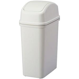 アスベル エバン スウィング15ホワイト A6016 1台 ds-2535374 スウィング15 ホワイト ペール フタ バネ式 15.9L 袋止め フレーム ステンレス モール 追加 仕様 配達日時