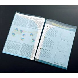 TANOSEEクリアホルダーダブルポケット A4 クリア 1セット(30枚:10枚×3パック) ds-2536658 TANOSEE クリアホルダー ポリプロピレン 2ポケット 30枚セット オリジナル 名刺スリット 厚さ0.2mm 見開き