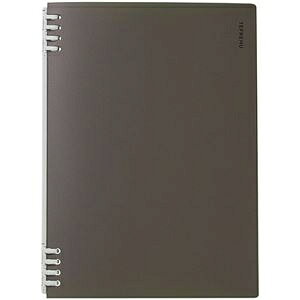 キングジム リングノート テフレーヌB5タテ 黒 CN9855TEクロ 1セット(5冊) ds-2536844 B5サイズ コンパクト ストレスフリー 独自開発 デスク上 立ったまま 上下セパレート式リング ルーズリーフ対応