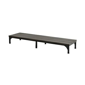 玄関台 踏み台 幅約120cm スチール アジャスター付き インテリア家具 玄関収納 収納家具 組立品 ds-2545430 玄関 幅120cm アジャスター