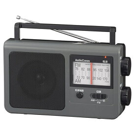 オーム電機 AM/FMポータブルラジオ グレー RAD-T785Z-H