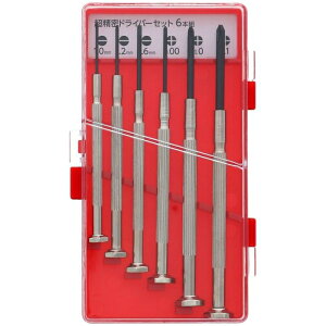 【10個セット】 TAKAGI 超精密ドライバーセット6本組 高儀 4907052307162 精密ドライバーセット 小ネジ 組み立て 補修 ネジの締めつけ ゆるめ作業 超精密 6本組 精密機器 便利