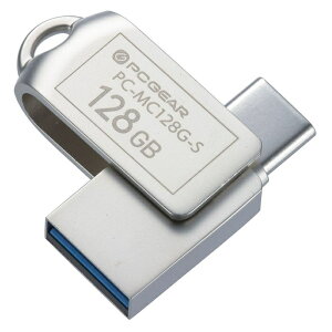 I[d@ USB[ 128GB TypeC&TypeAΉ PC-MC128G-S USB TypeC f[^] USB3.2Gen1 Type-A @Ή ֗ y  OTGΉ