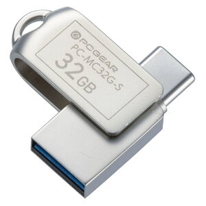 I[d@ USB[ 32GB TypeC&TypeAΉ PC-MC32G-S USB TypeC f[^] USB2.0Ή ^y OTGΉ Windows/Mac/AndroidΉ ֗ȕt