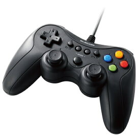 エレコム ゲームパッド PCコントローラー USB接続 Xinput PS系ボタン配置 FPS仕様 高耐久ボタン 軽量 ブラック JC-GP30SBK