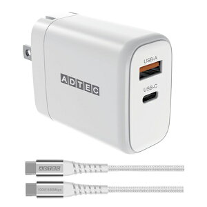 AhebN PD[d ő65WUSB Type-C x1AType-A x1PSEΉ/Power DeliveryΉ/GaNΉzCg/2.0mType-C P[uZbg APD-V065AC-WC20U2-WH 65W USB Type-A PSEΉ Power DeliveryΉ GaNΉ zCg 2.0mTy