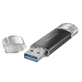 アイ・オー・データ機器 USB-A&USB-C 搭載USBメモリー(USB 3.2 Gen 1)128GB ブラック U3C-STD128G/K